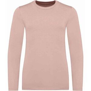 Native Spirit Childrens/Kids Natural Cotton Long-Sleeved T-Shirt / Petal Rose